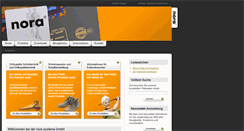 Desktop Screenshot of nora-schuh.de